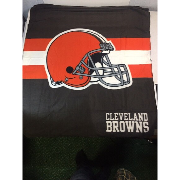 CLEVELAND BROWNS  39" x 50"  FLEECE Stadium BLANKET SEASON TICKET HOLDER Gift - Picture 4 of 5